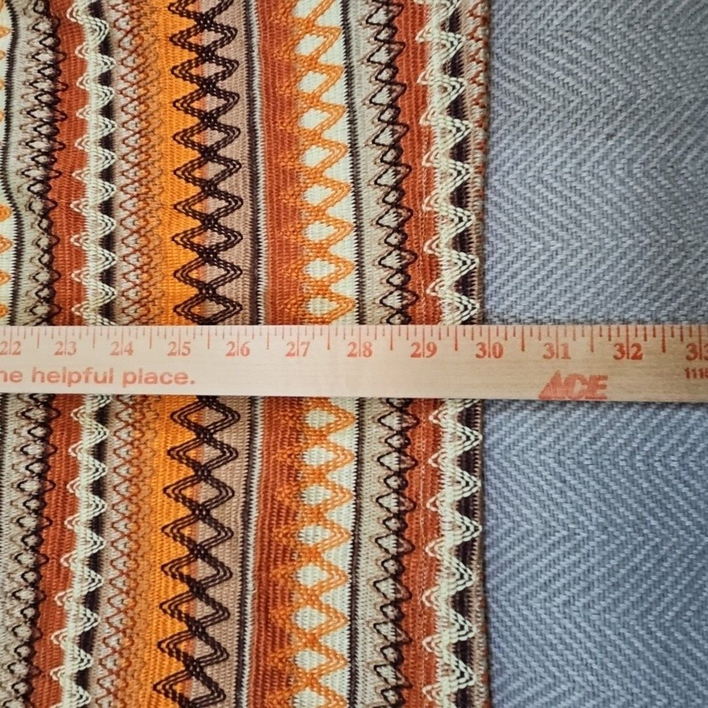 Resortwear Crochet Midi Dress 4XL Bodycon Zig-Zag Boho Chic Modern Halter Orange - Picture 11 of 16